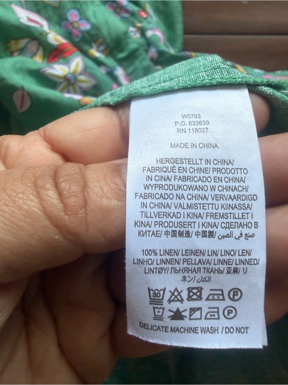 Boden Green Floral-Embroidered Midi Dress 100% Linen - Picture 6 of 10